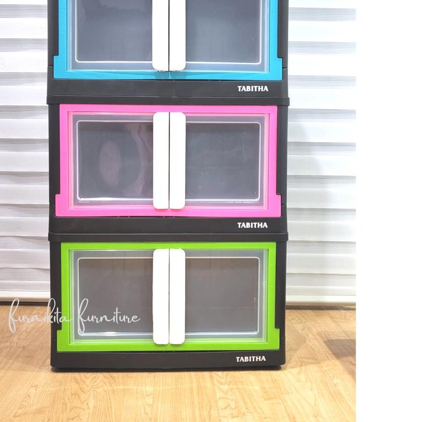 ➪ CONTAINER BOX PLASTIK TABITHA LEMARI LIPAT MPFC JUMBO - LEMARI PLASTIK PORTABLE ➱