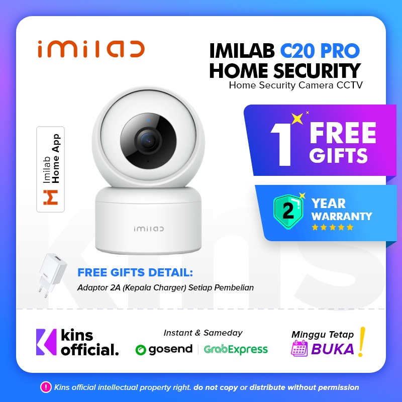 IMILAB C20 Pro Home Security Camera 2K 360° IP Camera CCTV