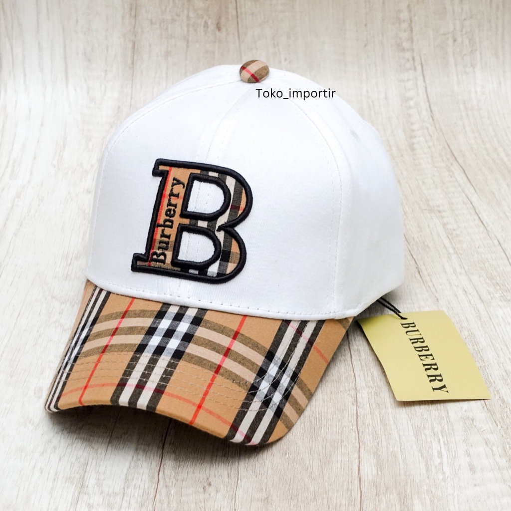 Topi Burberry Baseball Pria Import Mirror Original Premium High Quality