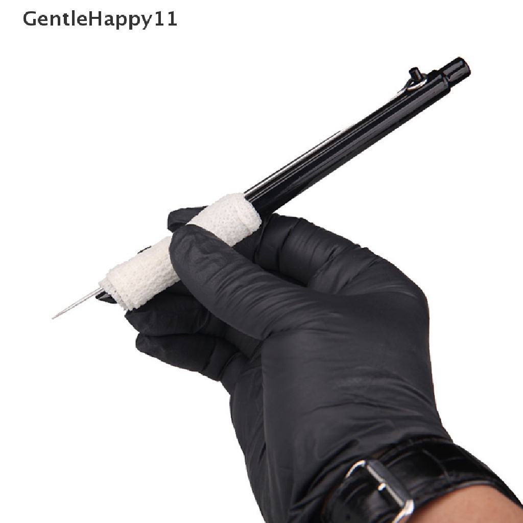 Gentlehappy 1pc Hitam 3D Tangan Sodok Dan Tongkat Tato Manual Alat Pena Handpoke Perlengkapan Tato id