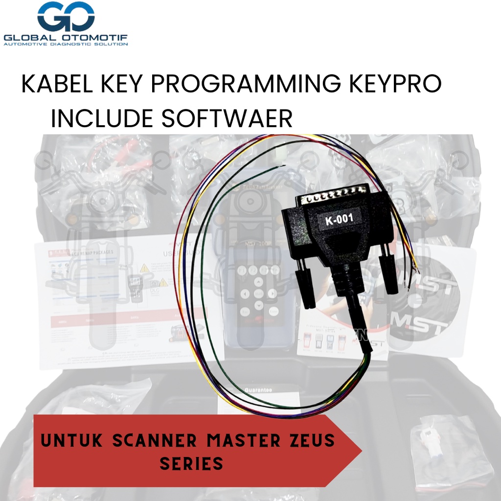 Kabel Key Programming keypro Scanner Master Zeus MST-100P MST-400 Include Softwaer