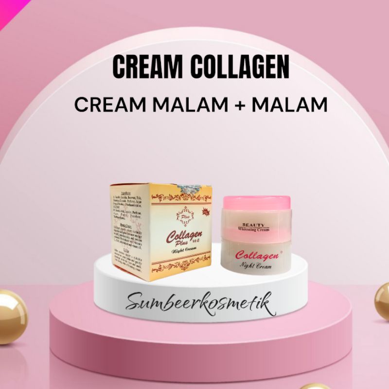 Cream Collagen Susun New - Cream Malam Malam Original