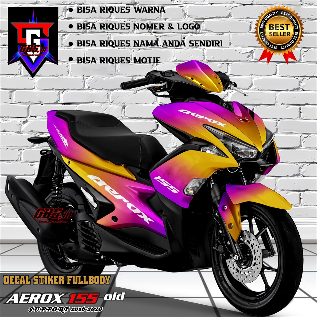 TERBARU Decal Aerox 155 Old Fullbody Stiker Decal Aerox 155 Lama Full Body Stiker Aerox Lama Full Bo