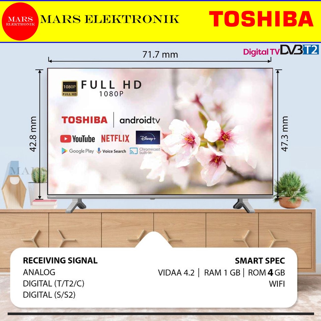 TV TOSHIBA SMART TV 32V31LP - 32 INCHI - EGZA Engine HG - READY