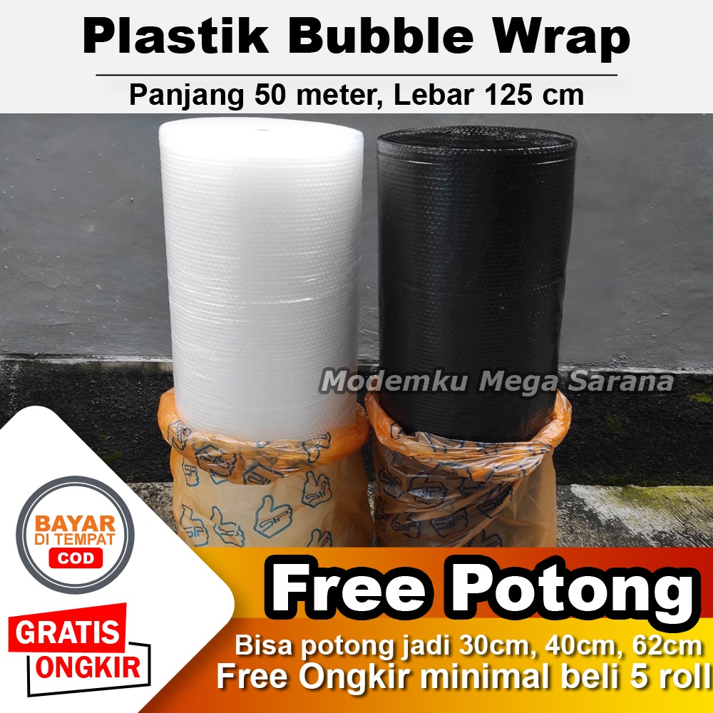 Plastik Bubble Wrap Eco SIP 1 roll 50 meter - Lebar 125 cm