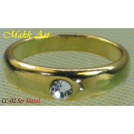 cincin Cor imitasi  CC-02A/S ,cincin SER MATA 1 kuning dan suasa lusinan