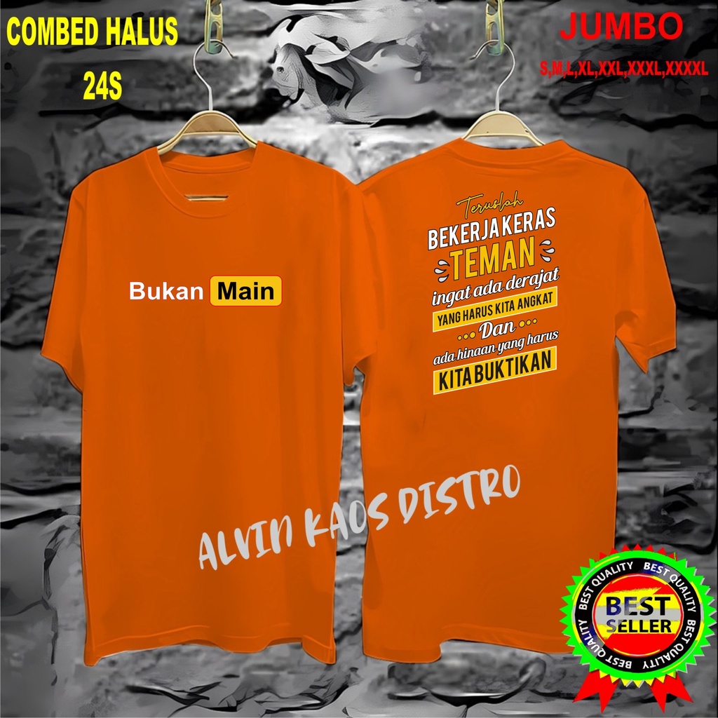 APPS Promo Diskon Kaos dtf bm teruslah bekerja keras Kaos kekinian pria dan wanita unisex