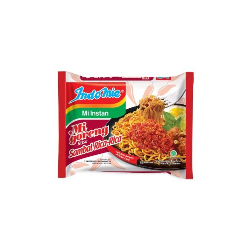 

Indomie Mie Goreng Sambal Rica-Rica 85 gr [5 pcs / Banded] - RICA-RICA