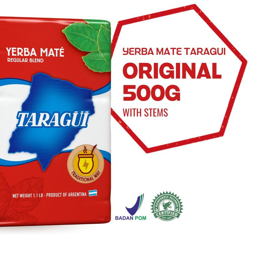 

♧ Taragui Yerba Mate Original with stems 500g | Teh Botanikal Argentina ♦