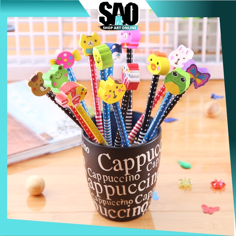 

SAO - S5691 Pensil Ada Penghapus Karakter Unik Lucu / Pensil Karakter + Penghapus Pensil Lucu / Pensil Penghapus Fancy