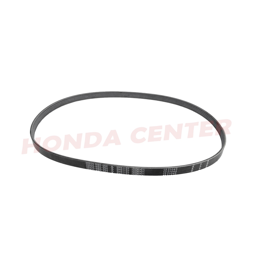 original honda ,fan belt atau tali kipas fanbelt belting jazz s rs ge8 2009 2010 2011 2012 2013 2014 new city gm2 2009 2010 2011 2012 2013 freed 5pk 1137 38920-RB0