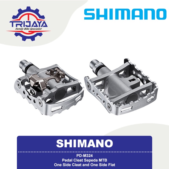 Shimano PD-M324 Pedal Cleat Sepeda MTB