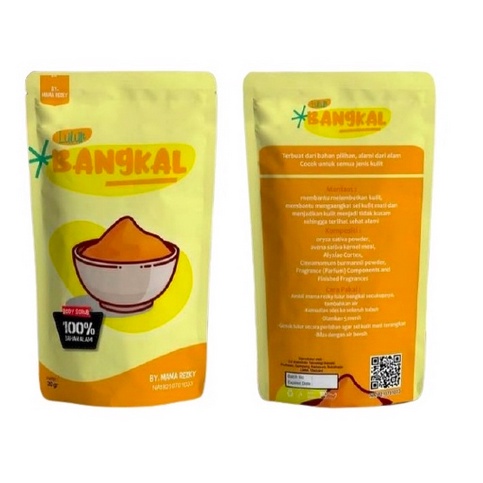 LULUR BANGKAL MAMA REZKY DIJAMIN ASLI 20GR LULUR REMPAH KAYU BANGKAL MAMA REZKY ORIGINAL 100%