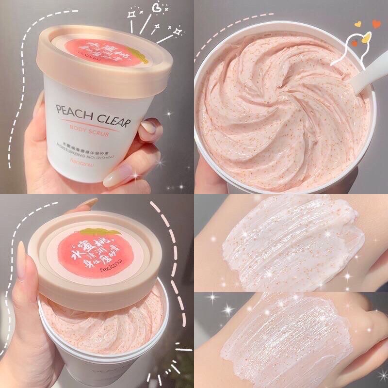 Body Scrub TWG Pemutih Badan / Body Scrub Peach Clear Ice Cream