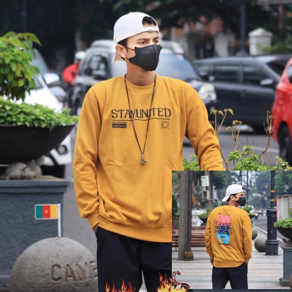 Paling Diminati Crewneck Pria/Wanita Polos Crewneck Simple Pria Crewneck Hitam