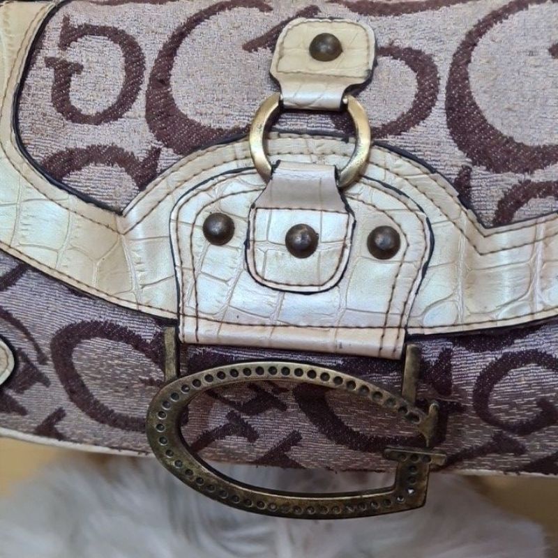 TAS GUESS REPTIL SKIN MOTIF PRELOVED