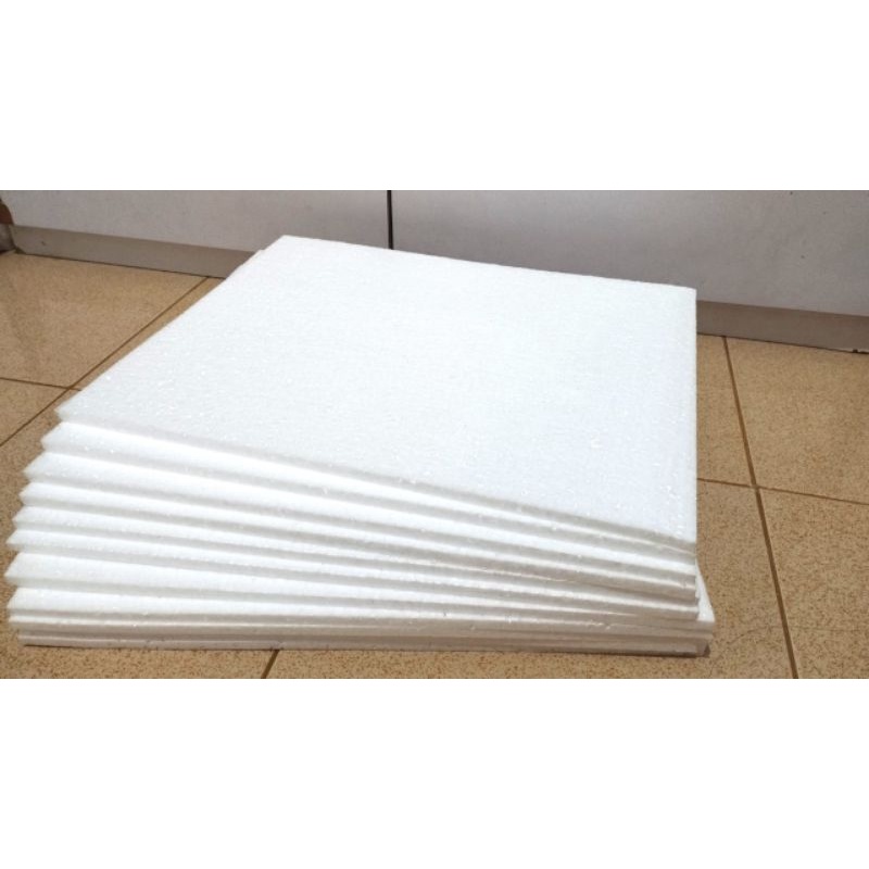 

sterofoam / styrofoam putih kosongan polosan 33x40
