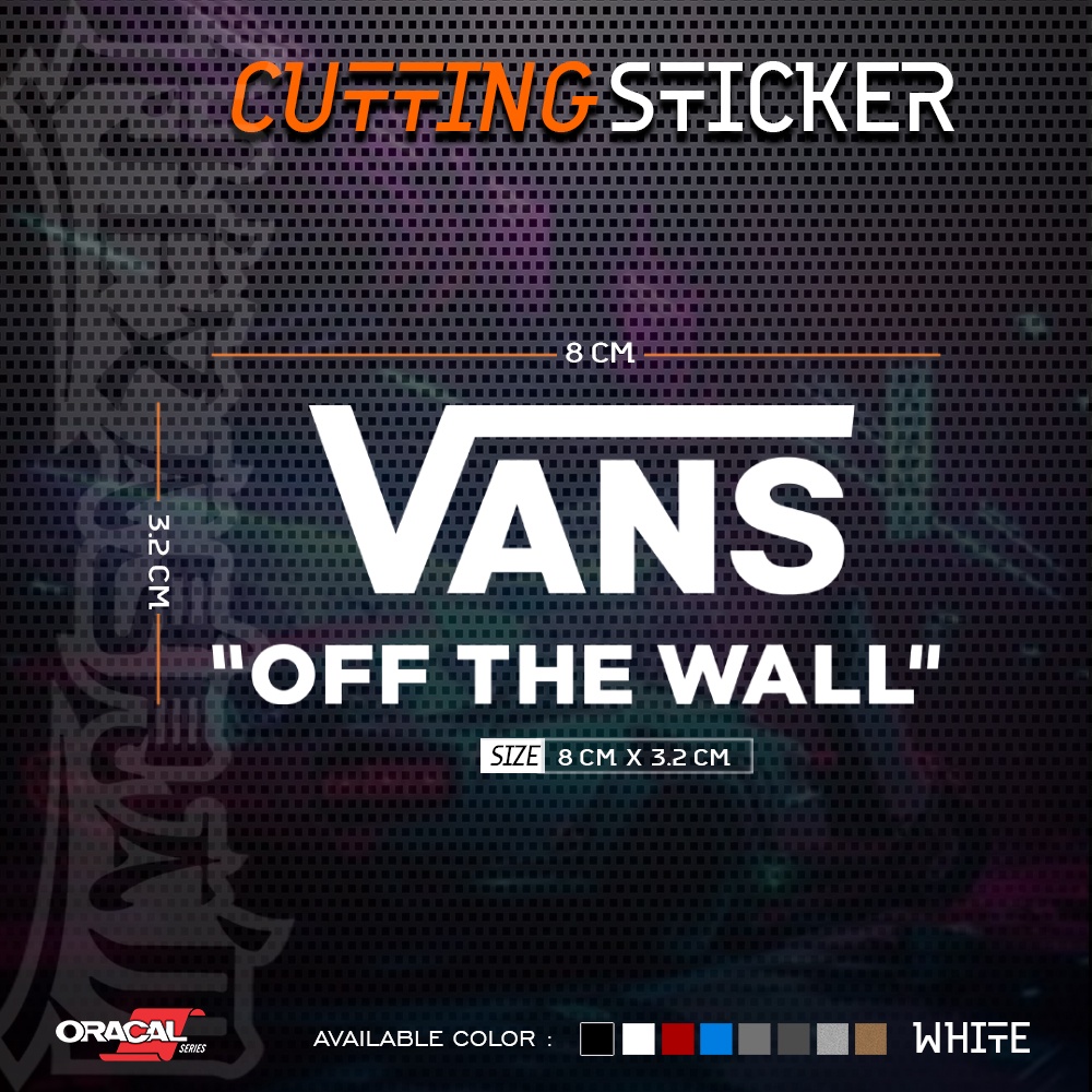 Cutting Sticker Vans off The Wall  Logo | Stiker Cutting Logo Vans off The Wall