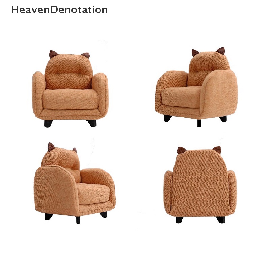 [HeavenDenotation] 1: 12rumah Boneka Miniatur Sofa Telinga Hewan Lucu Model Kursi Sofa Ruang Tamu Furniture Dekorasi Mainan Simulasi Aksesoris Rumah Boneka HDV