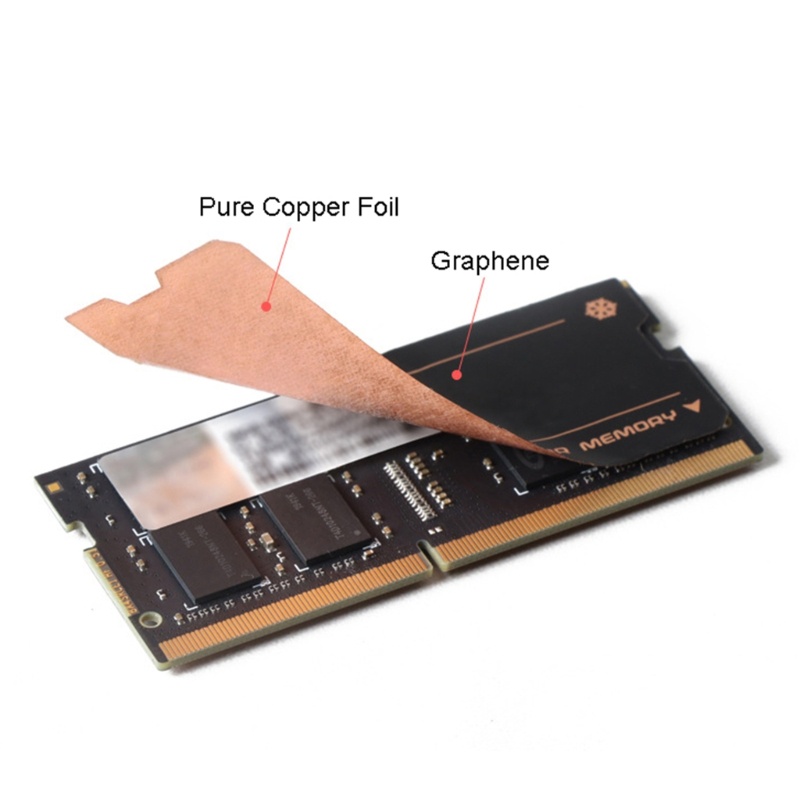 Bt Stiker Pendingin Heat Sink Heatsink Graphene Bahan Tembaga Untuk Laptop Untuk Memori DDR4/5