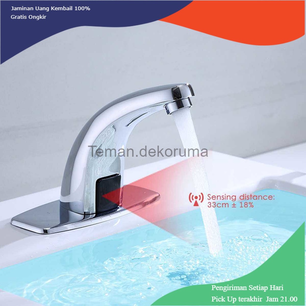 TD - LDG TAOCNSN Keran Wastafel Sensor Otomatis Touchless Bathroom Sink Faucet - HZY-12