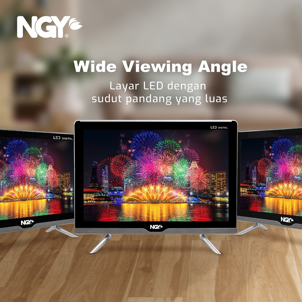 TV Digital 22 inch TV LED Digital Televisi HDMI USB Full HD Garansi Resmi 1 Tahun NAGOYA