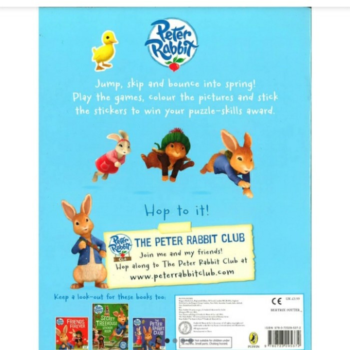 Promo Buku Anak Sticker Book Hop To It Peter Rabbit / Peter Rabbit Book Terlaris