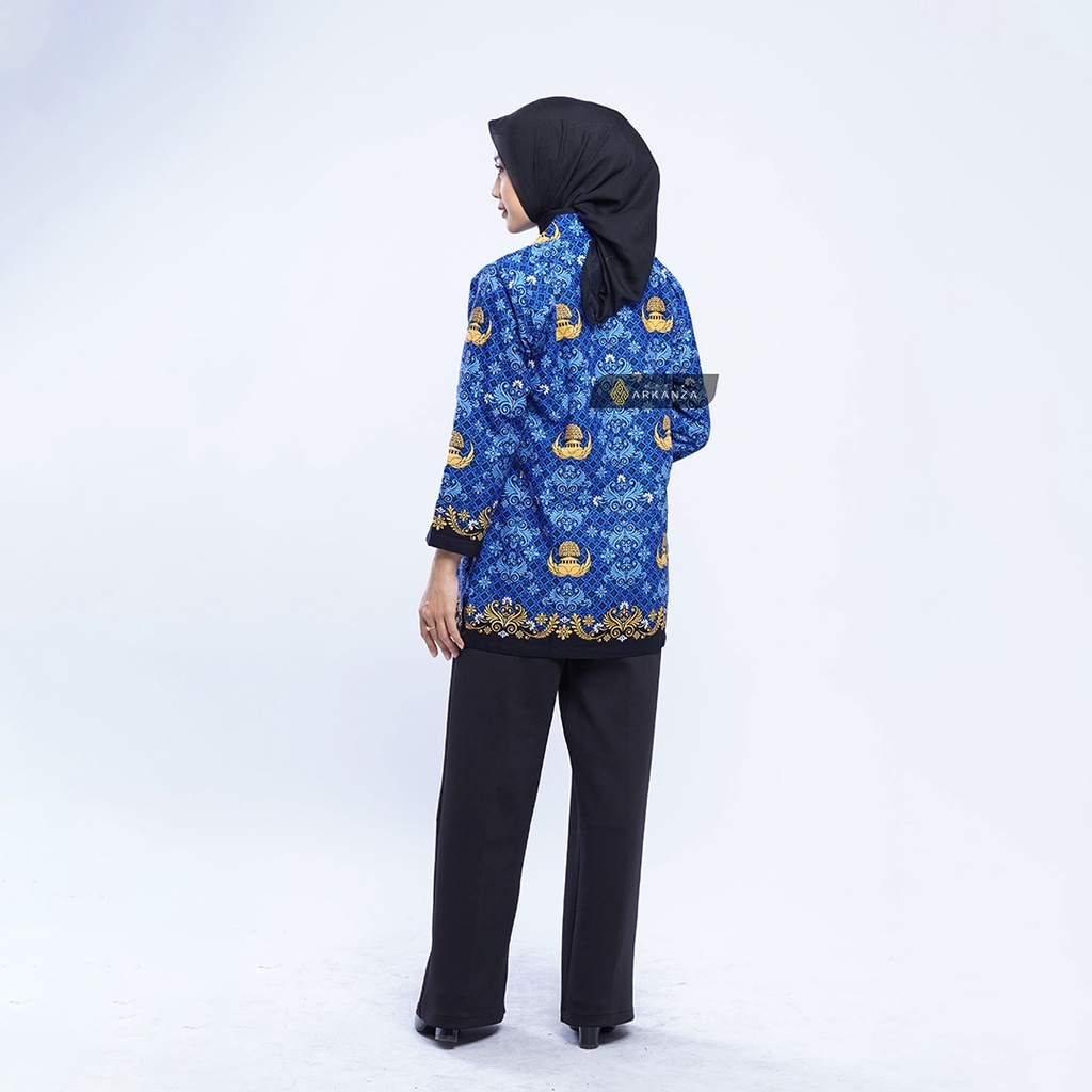 [TUNIK] BATIK ARKANZA Motif KORPRI Wanita Terbaru Lengan Panjang Premium