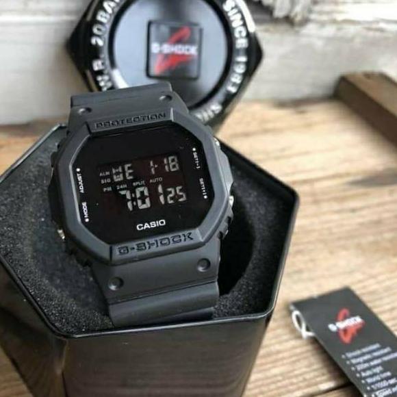 ✨MEN SALE✨ GSHOCK DW 5600 JAM TANGAN PRIA GS CASIO SEGI WARNA HITAM ANTI AIR DIGITAL best seller rea