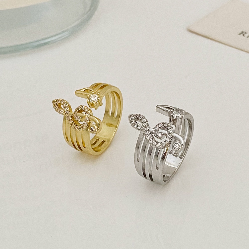 Bertatahkan Zirkon Indah Hadiah Wanita Elegan Wanita Fashion Perhiasan Cincin Pesta Zirkon Alami Kristal Jari Cincin Adjustable Terbuka