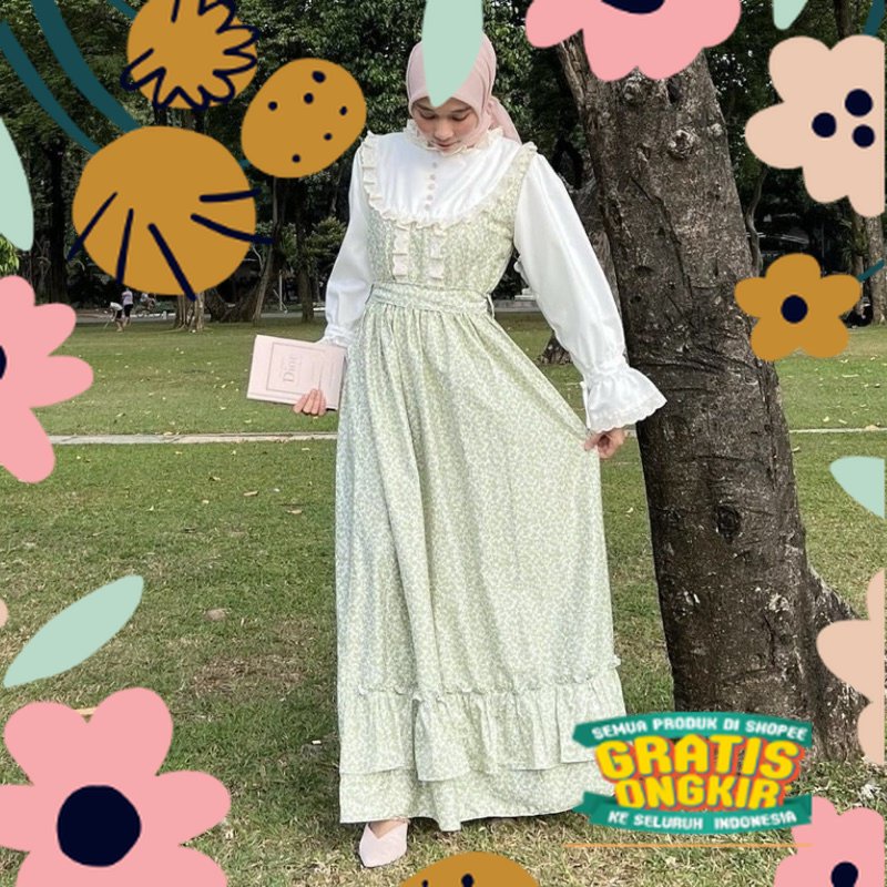 Audrey Dress | Vintage Dress | Cottagecore Dress / atasan cewe anak