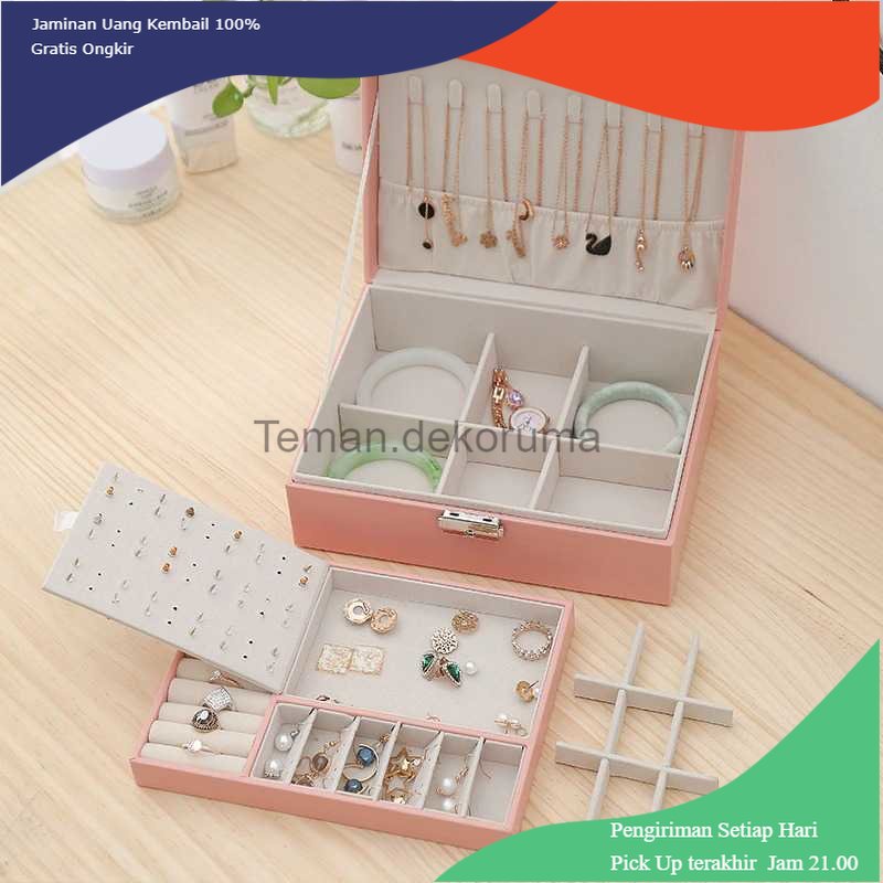 TD- TMP BLOONG Kotak Penyimpanan Perhiasan Storage Case Display 2 Layer - ZUZ-01