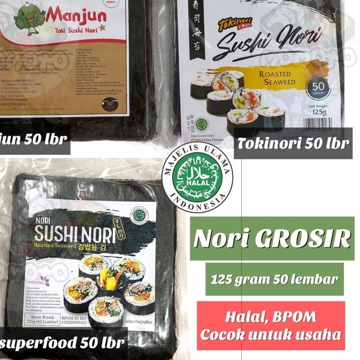 

☆ Manjun - Tokinori - Java Superfood 125 gram Yaki Sushi Nori 50 lembar ❆