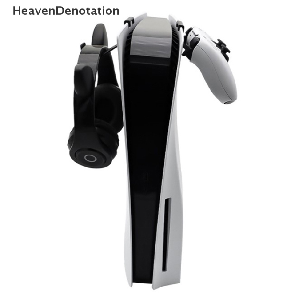 [HeavenDenotation] Headphone Dinding Mount Holder Gantungan Untuk PS5 Xbox Series X Host Headset Dukungan Hook Konsol Gamepad Aksesoris Game HDV