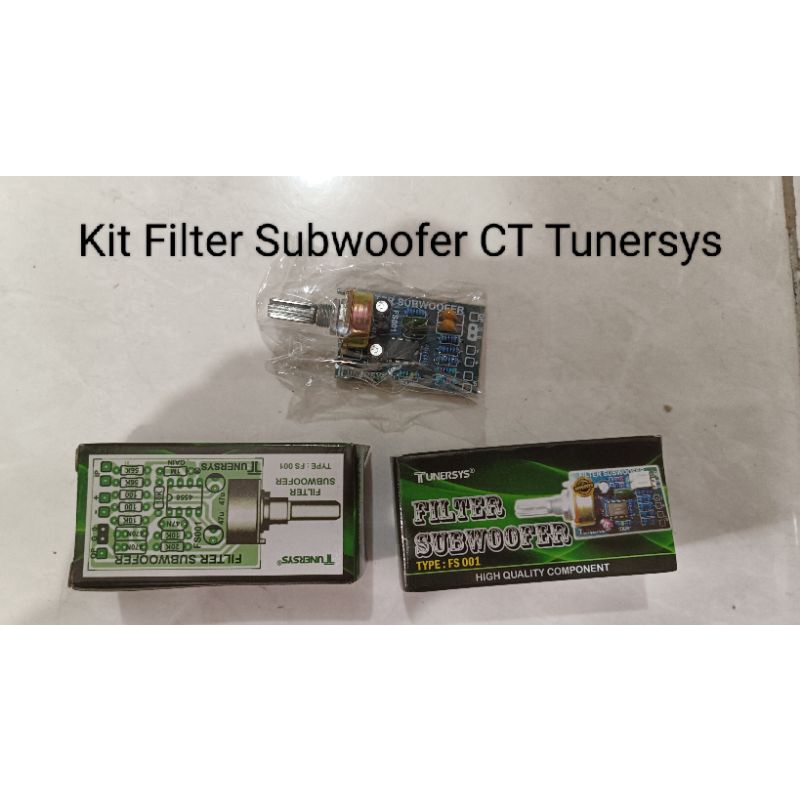 Kit Filter Subwoofer CT Tunersys
