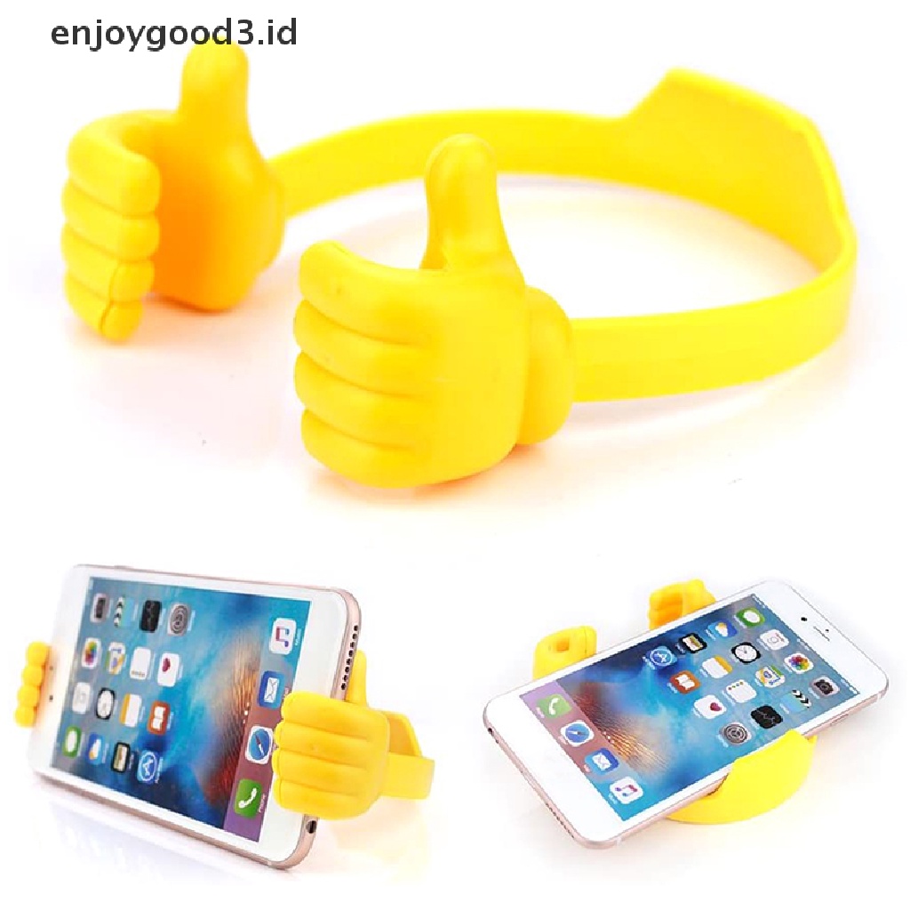 【 Rready Stock 】 Thumbs Up Lazy Phone Stand Cell Phone Tablet Computer Universal Desktop Stand （ ID ）