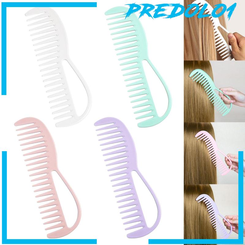 [Predolo1] Sisir Rambut Gigi Lebar Detangler Comb Portable Untuk Salon Rumah Wanita Perempuan