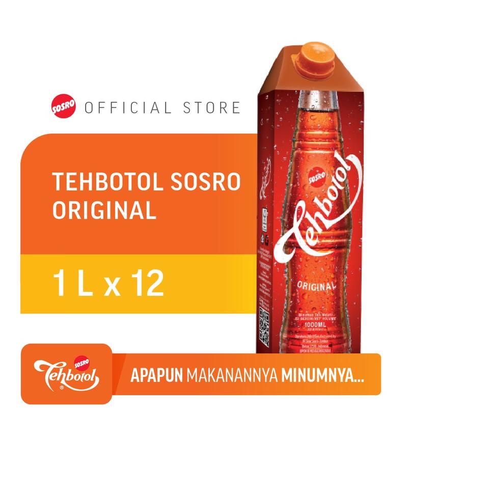 

✾ Tehbotol Sosro Kotak 1 liter isi 12 Pcs ♂