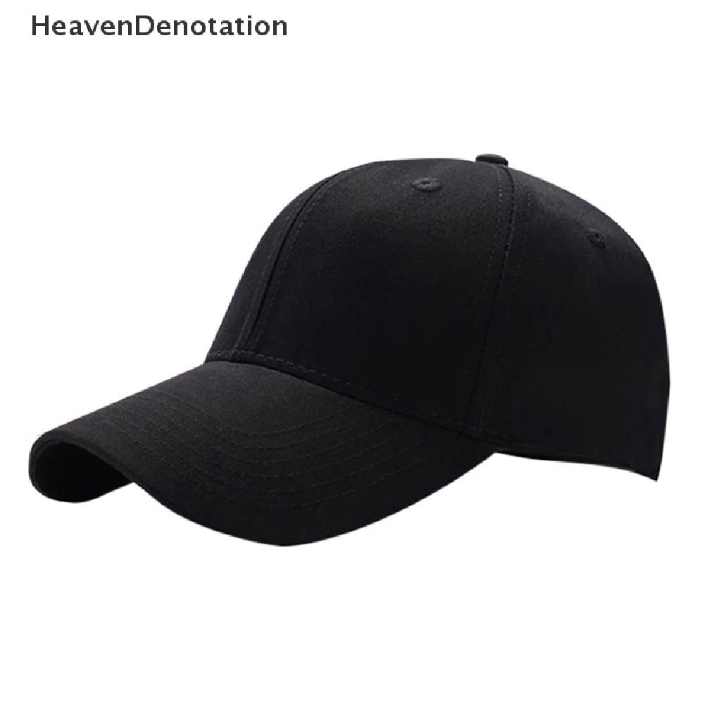 [HeavenDenotation] Unisex Topi Polos Melengkung Pelindung Matahari Topi Outdoor Tahan Debu Topi Baseball Warna Solid Fashion Adjustable Leisure Caps Pria Wanita HDV