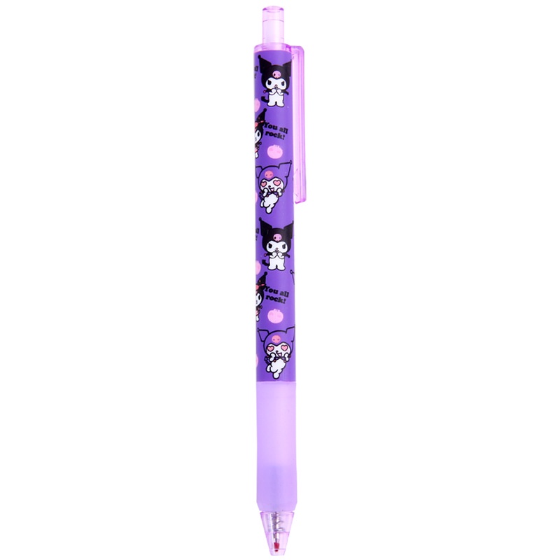 [Warna Random] 1pc Kawaii 0.5mm Anime Print Gel Pen Press Tulisan Handle Pen Siswa Sekolah Kantor Perlengkapan Alat Tulis