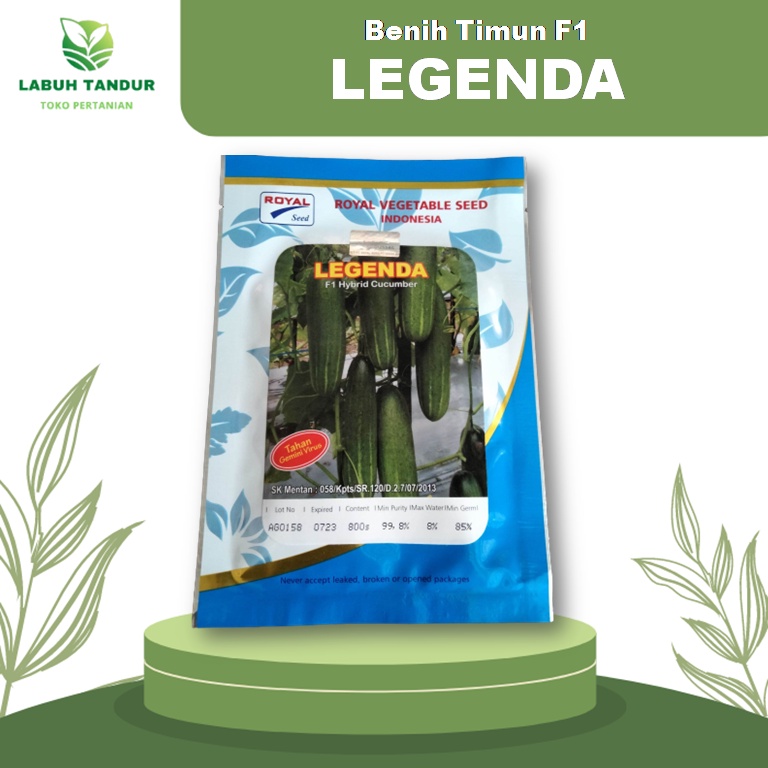 Benih Timun Hijau Hibrida LEGENDA F1 / Timun LIBERTY F1 / Isi 800 Butir / ROYAL SEED