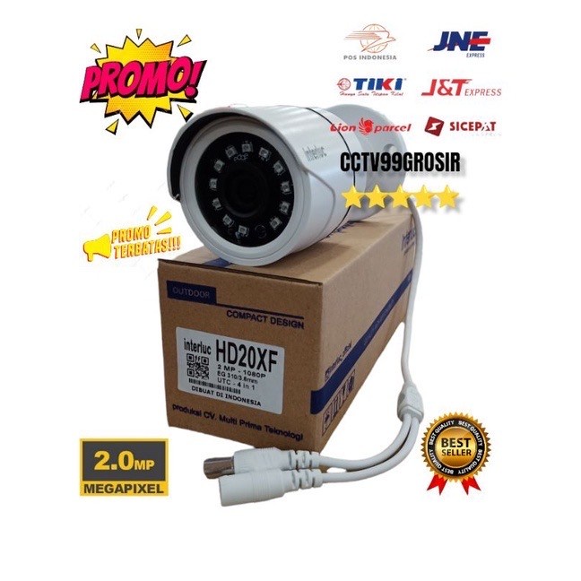 Promo Camera CCTV Outdoor / Indoor 2mp Edge Full HD Interluc 1080P FULL HD MURAH