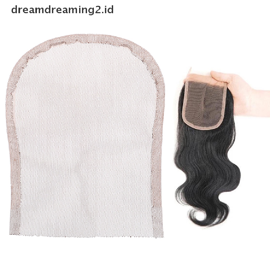 (dream) Bahan Jaring Penutup Wig Making Net Lace Front Wig Swiss Lace Net Base Wig Net.