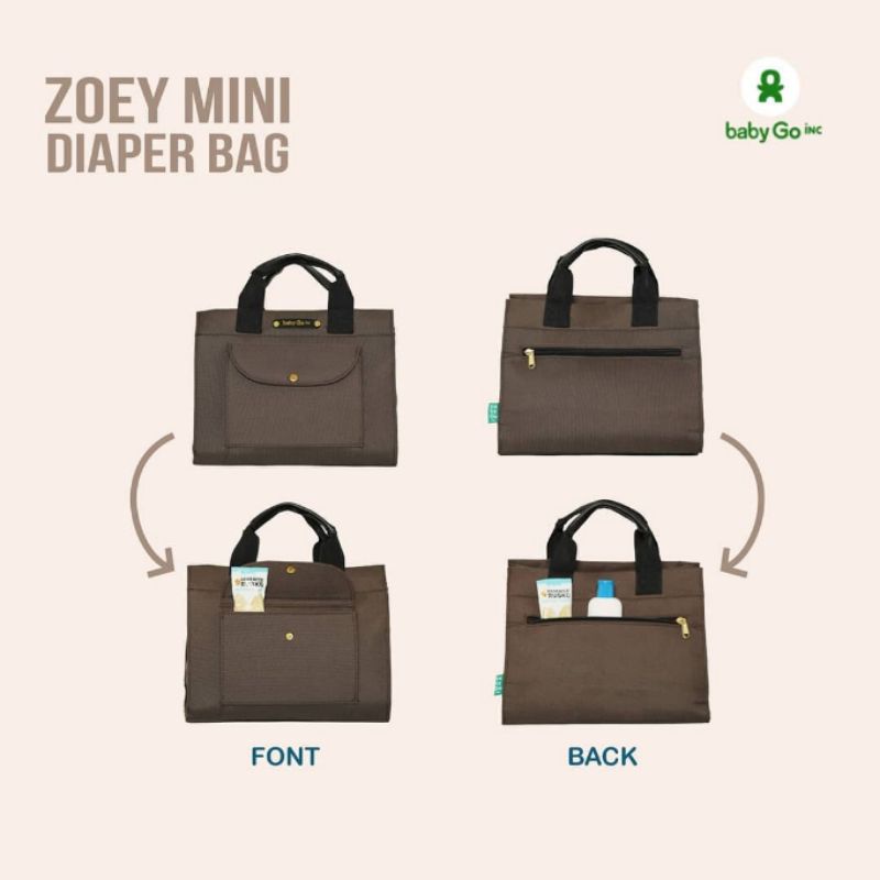 BabyGo Zoey Diaper Bag / Tas Popok Anak Bayi