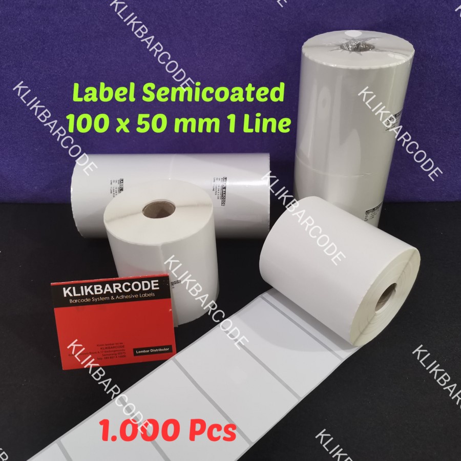 

MURAH Label Barcode Sticker 100 x 50 mm / 10 x 50 cm Semicoat 1.000 Lembar MURAH