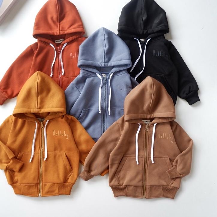 ♘ Hollaby Hoodie Zipper Anak 1-6thn / Jaket Anak ☻