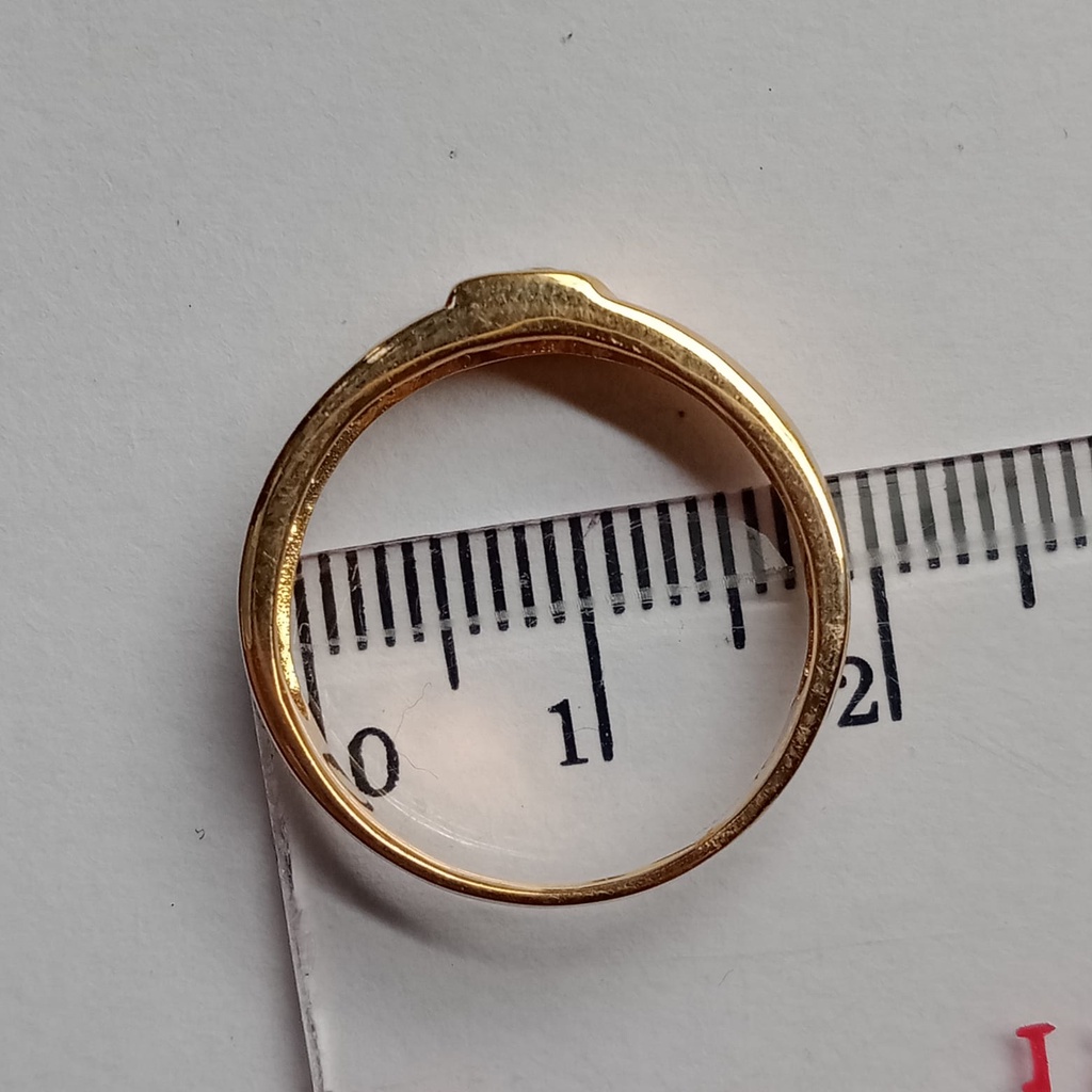 Cincin emas 17k - 2.75 gr kadar 750 - 4166