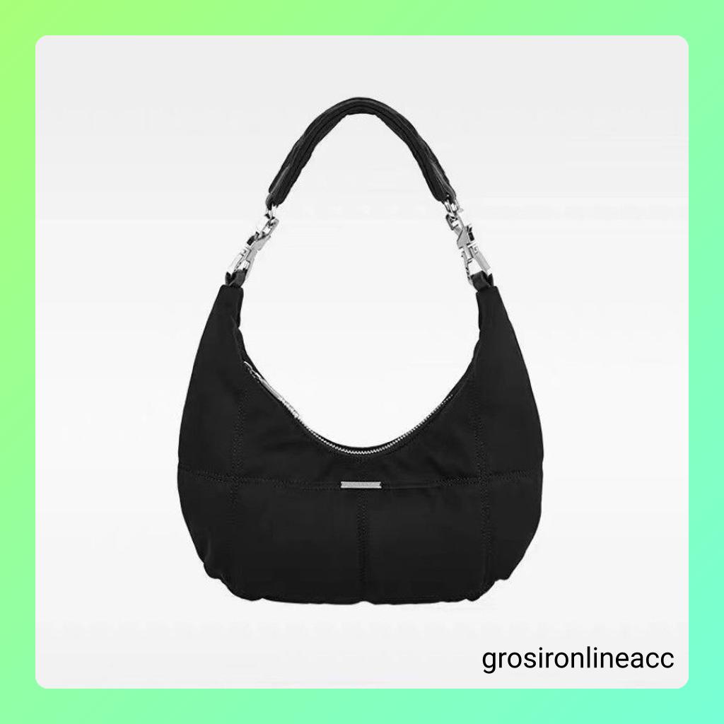 NEW Tas Kulit Wanita Selempang FT58 hitam elegan 30 x 5 x 29 cm