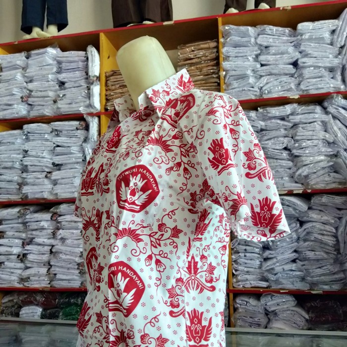 Baju Batik Sekolah SD Pendek - 7