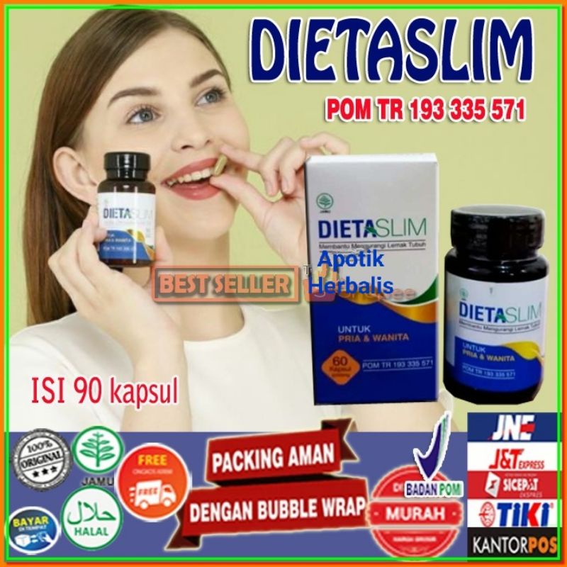 Dietaslim Obat Pelangsing Badan Herbal Original Bpom